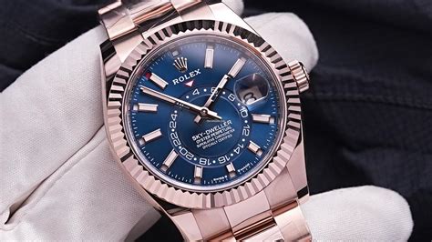 rolex 43mm skydweller blue dial|rolex sky dweller price.